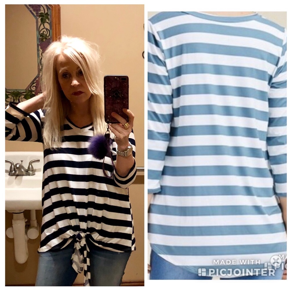 🔥Navy striped top🔥
